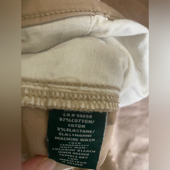 Lauren Ralph Lauren khaki pant/chino 16. Flat front. Classic! - Picture 4 of 5